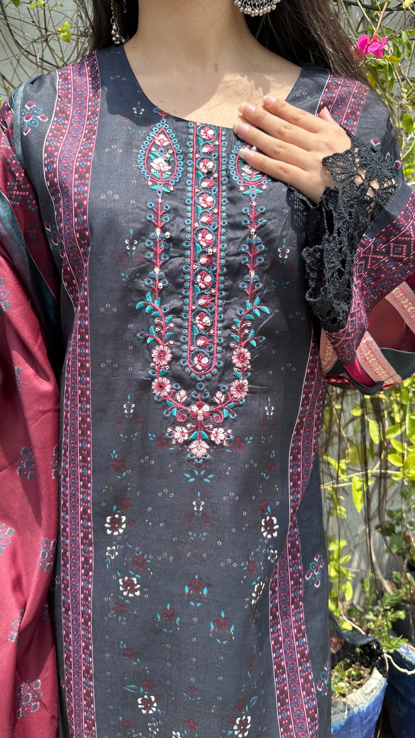 INDO COTTON DARK GREY
