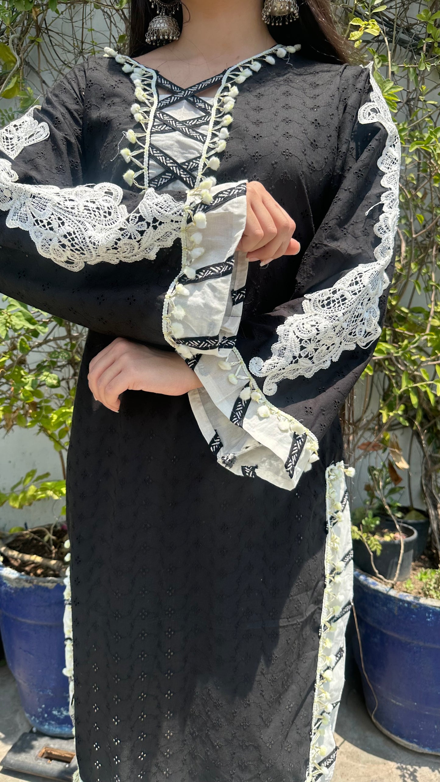 COTTON LACE FARSHI SET