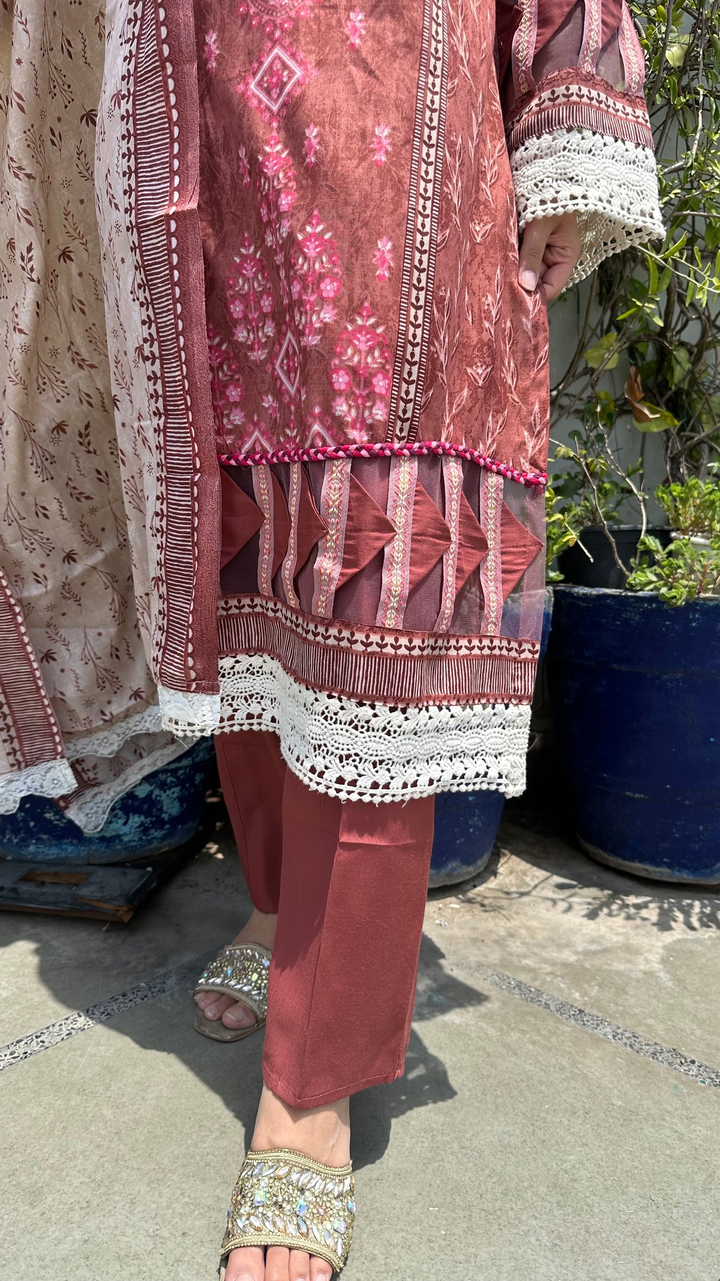 INDO COTTON PEACH SET