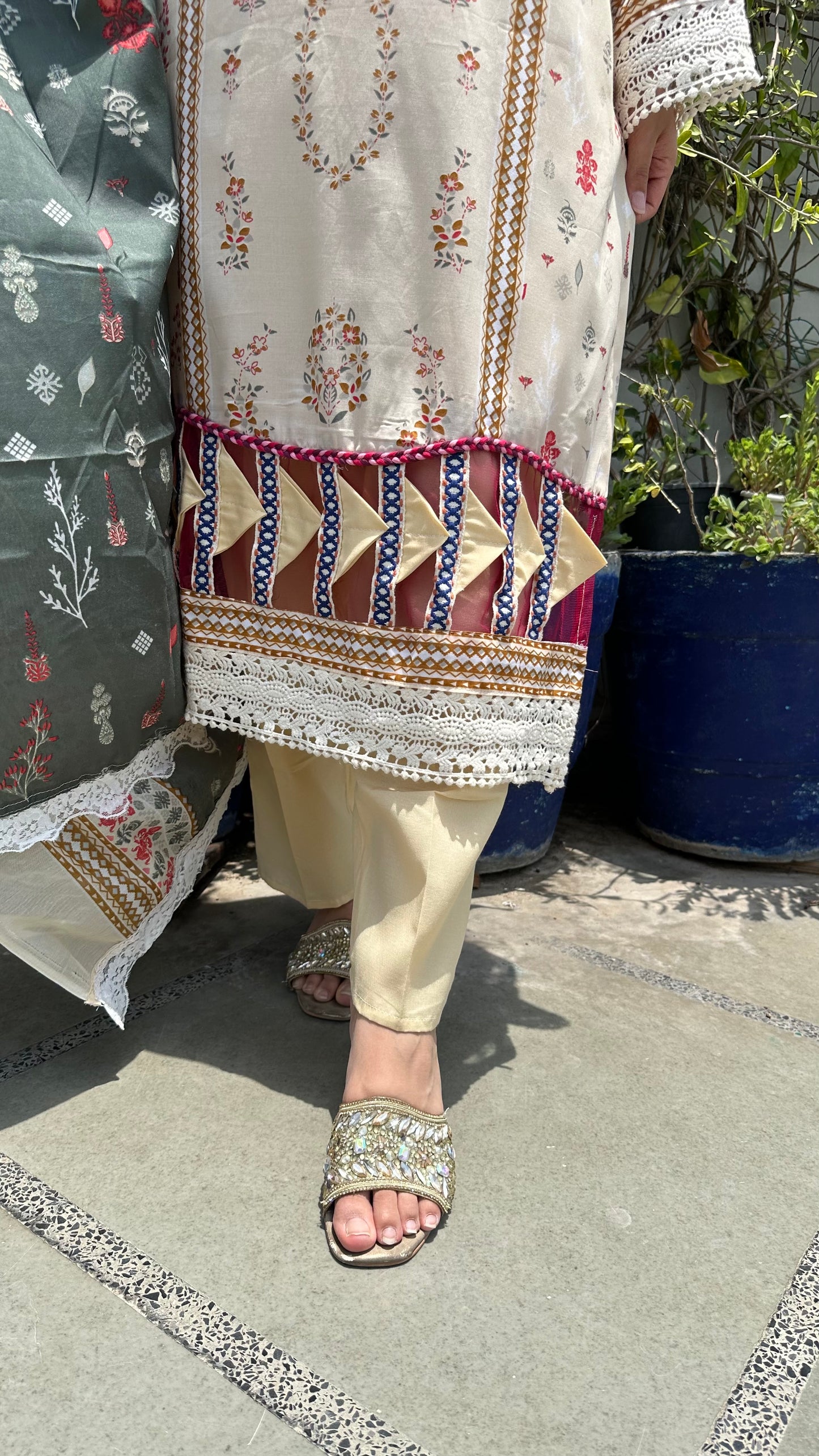 INDO COTTON CREAM SET