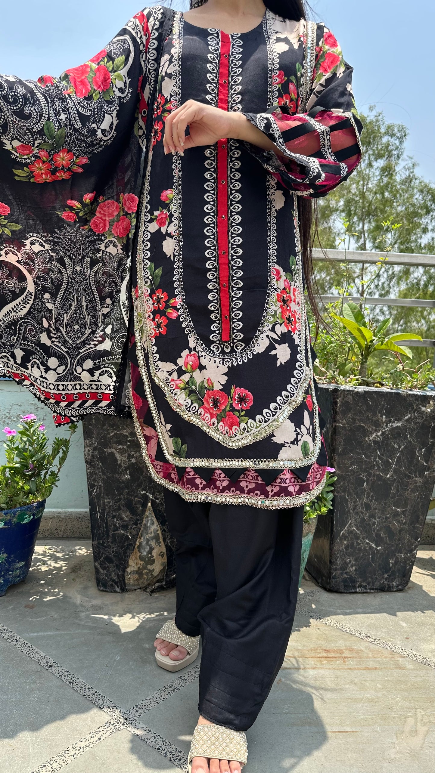 MUSLIN BLACK SET