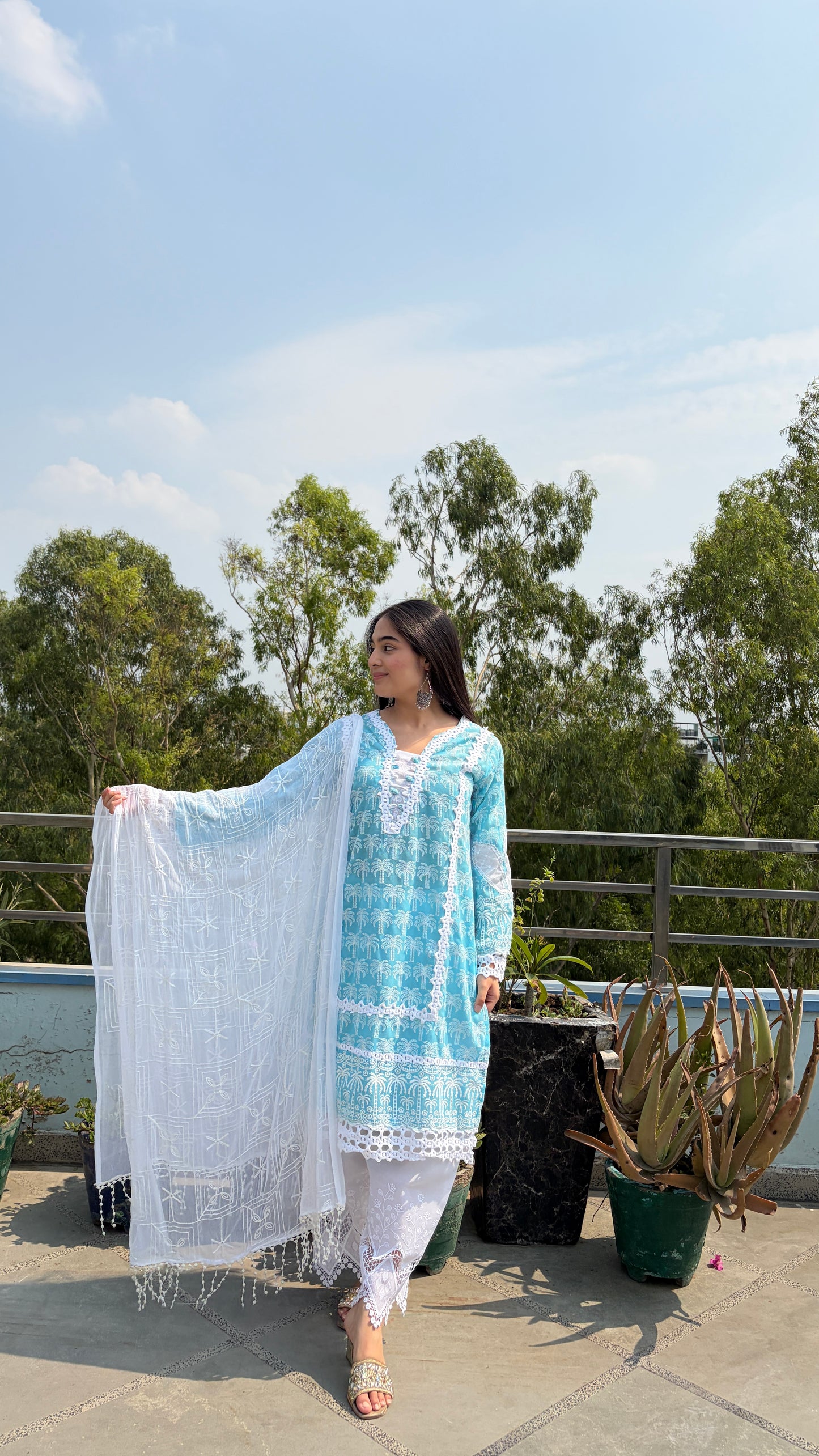 PASTEL CHIKANKARI SETS
