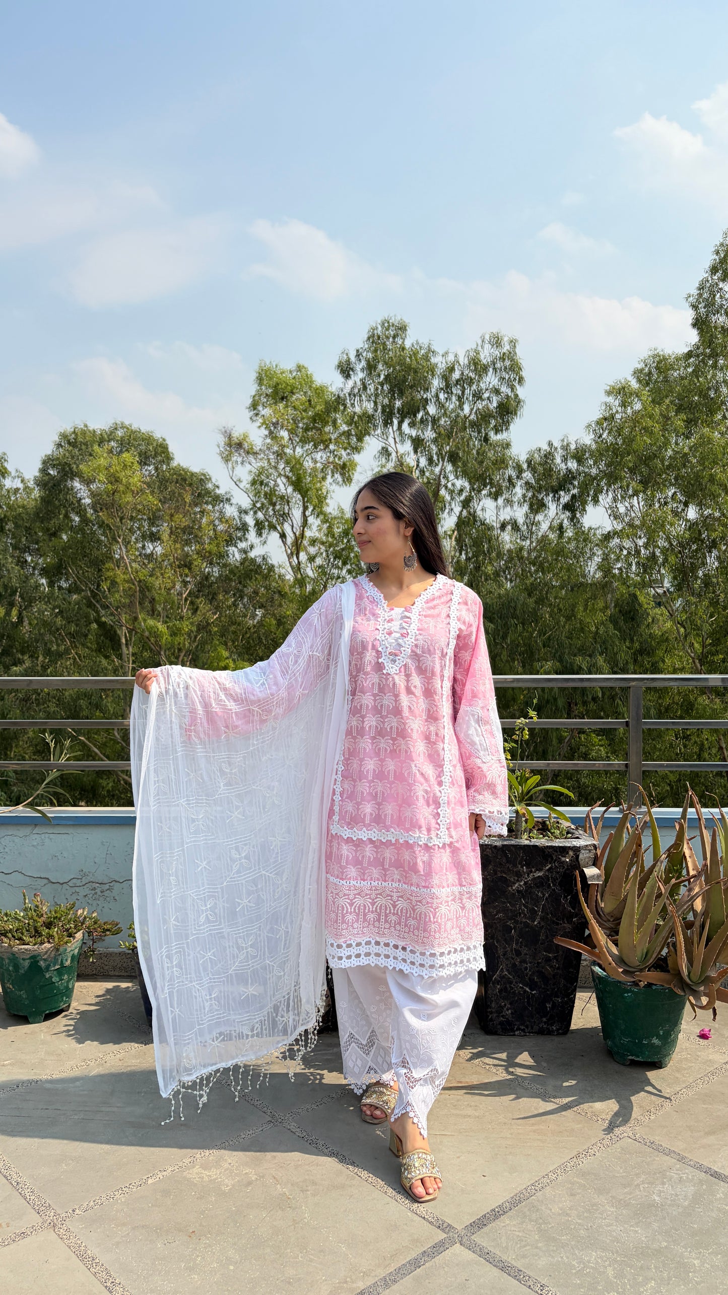 PASTEL CHIKANKARI SETS