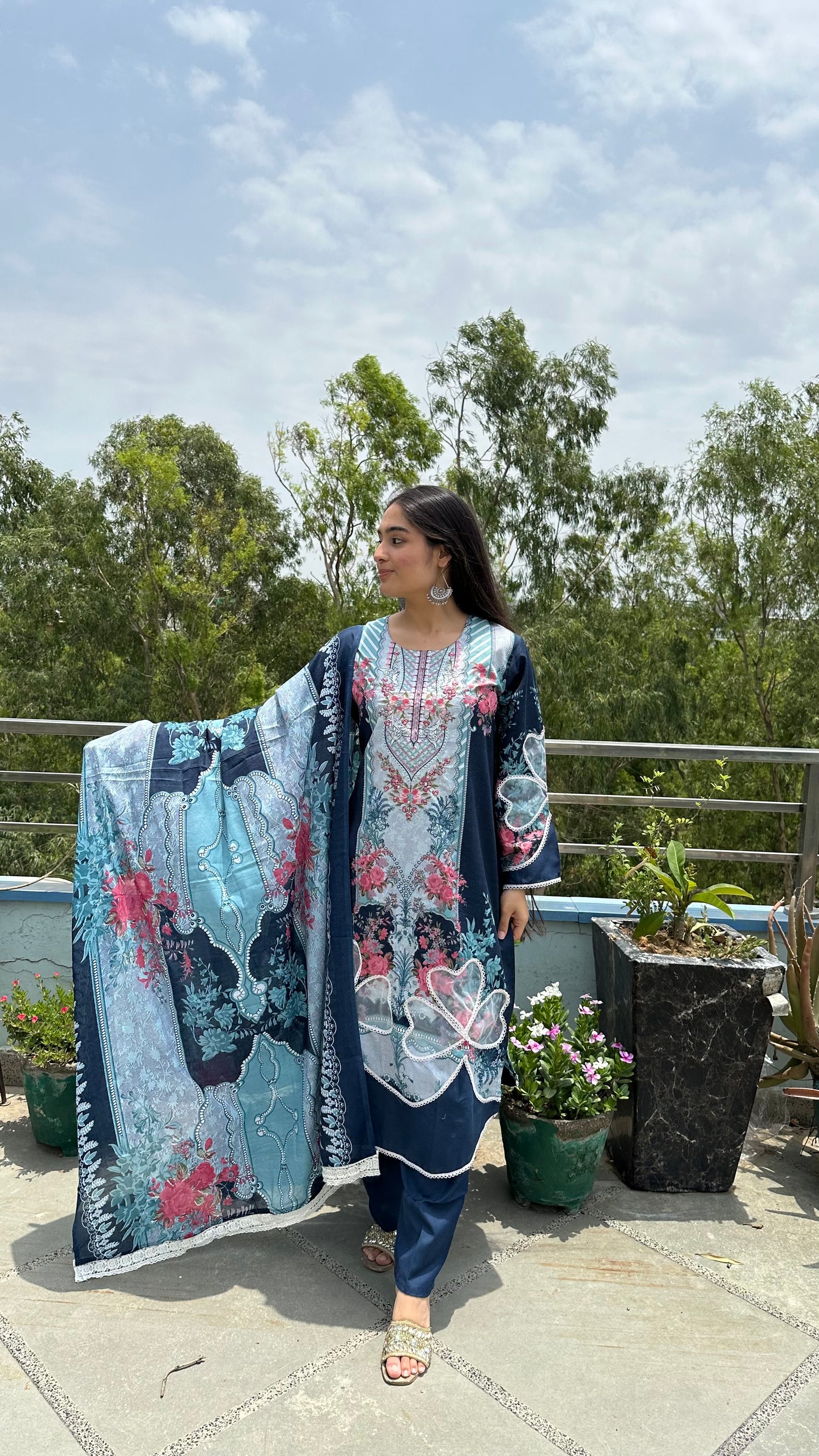 INDO COTTON BLUE SET
