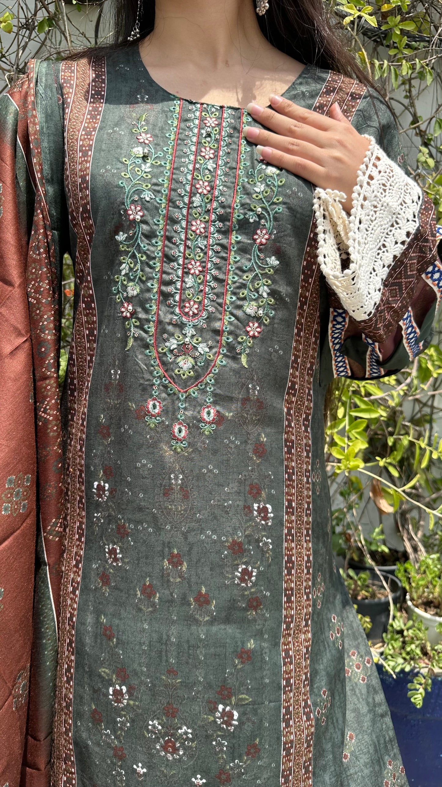 INDO COTTON DARK GREEN