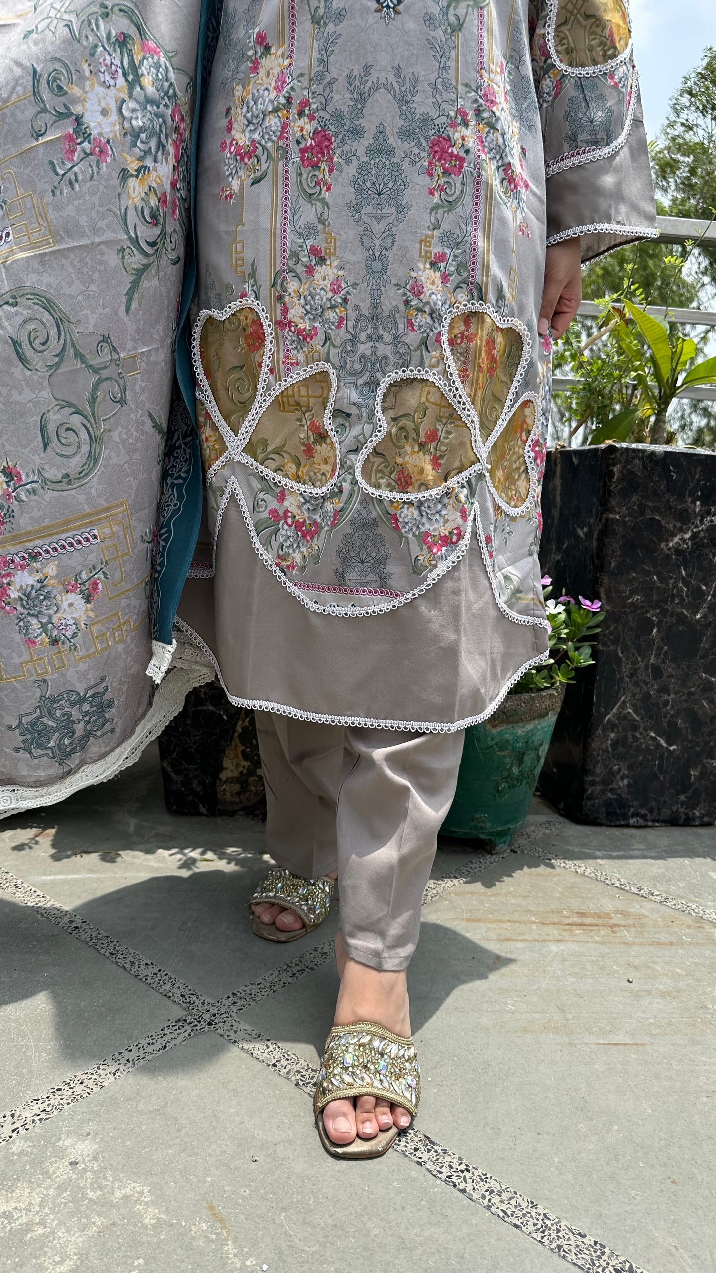 INDO COTTON GREY SET