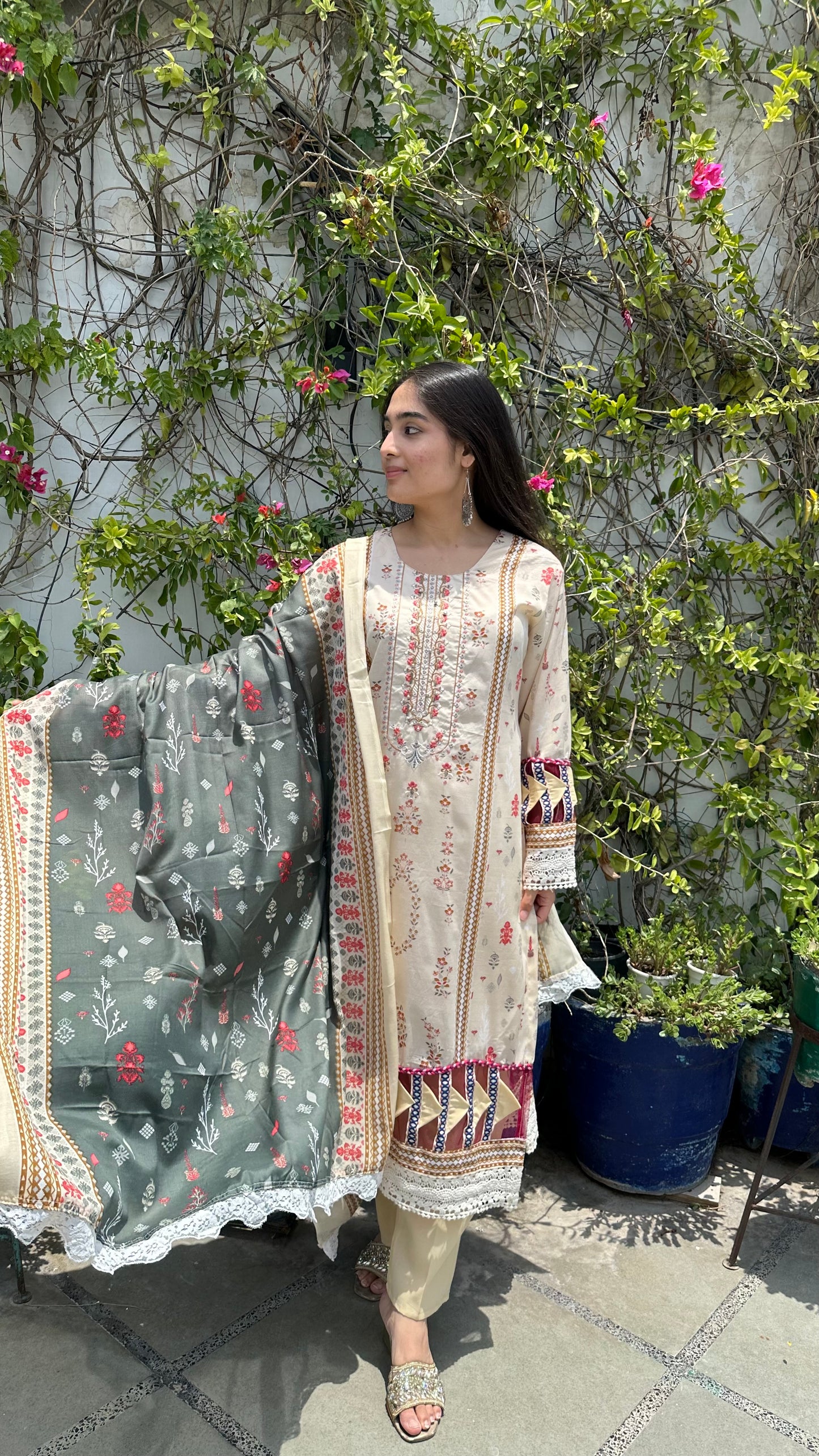 INDO COTTON CREAM SET