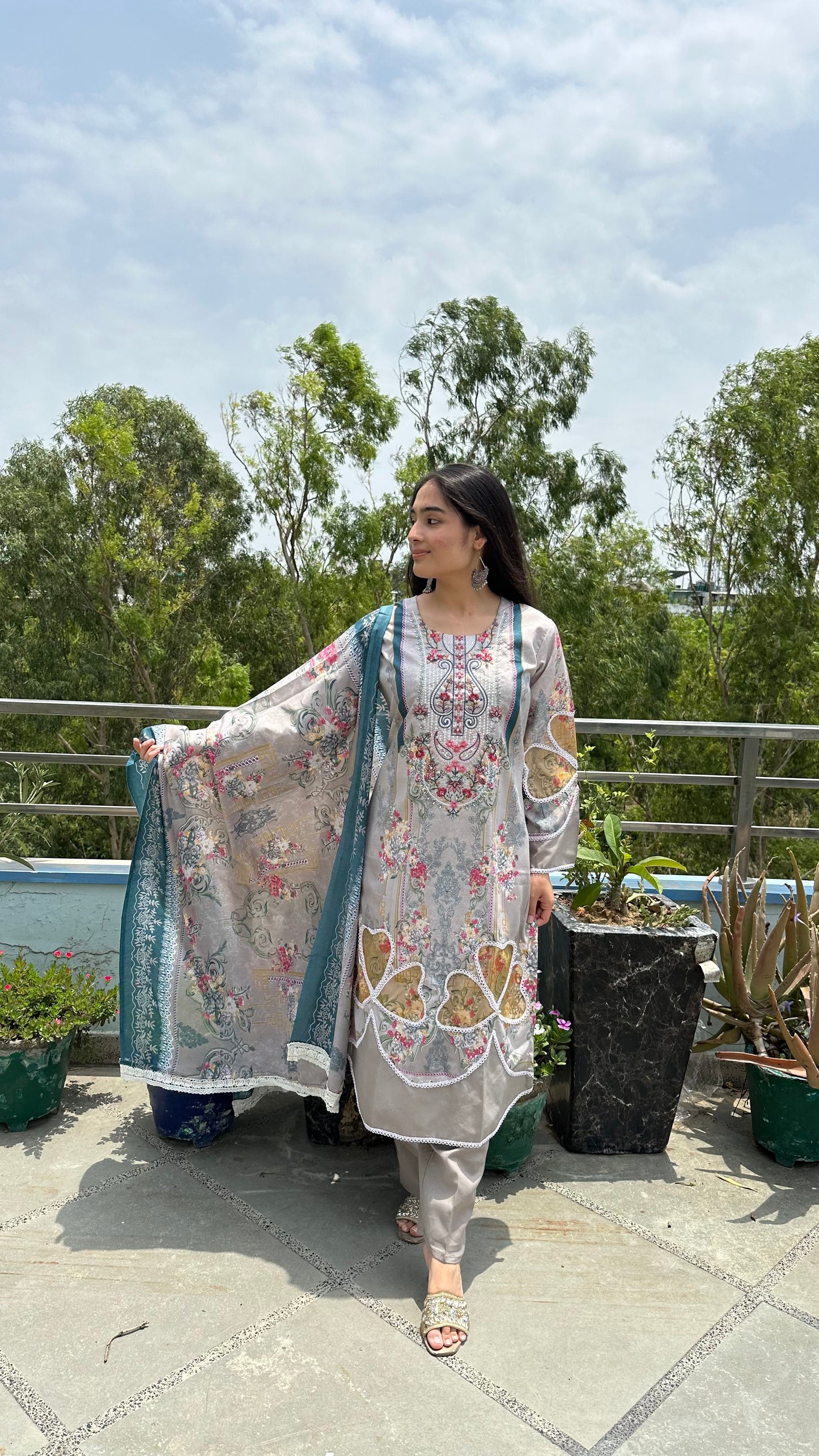 INDO COTTON GREY SET
