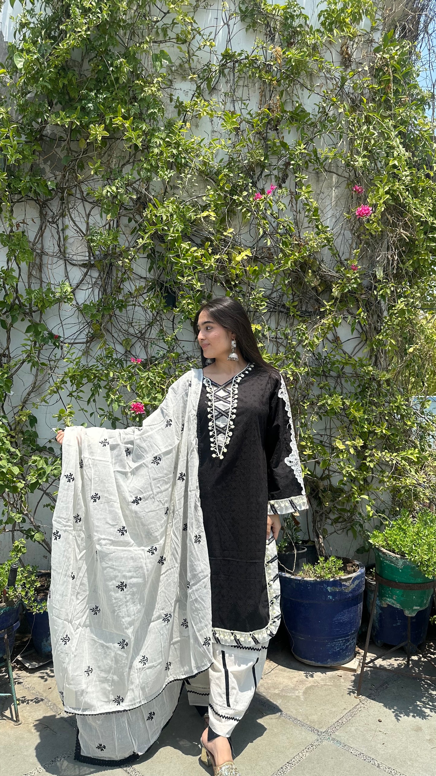 COTTON LACE FARSHI SET