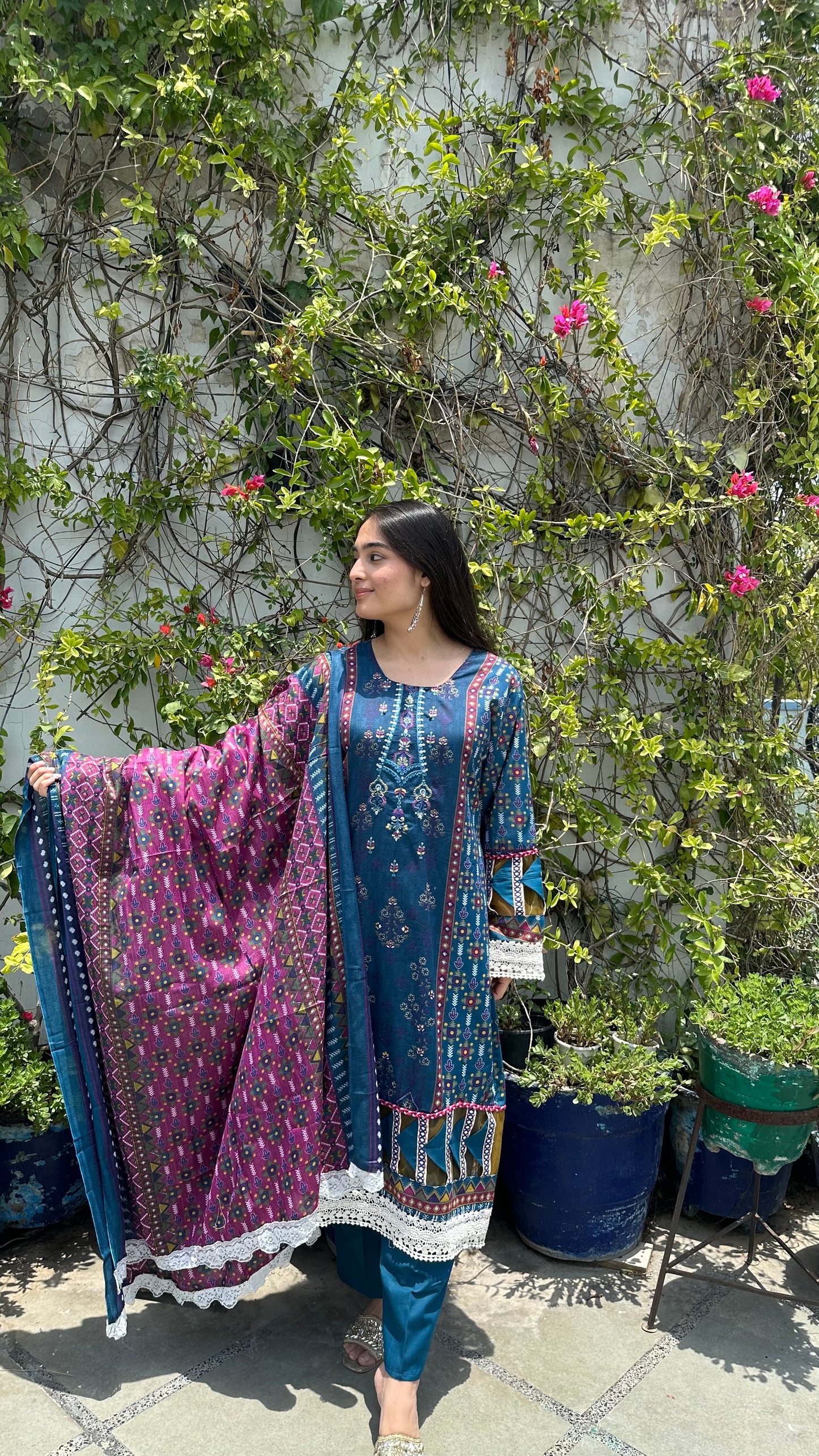 INDO COTTON BLUE SET