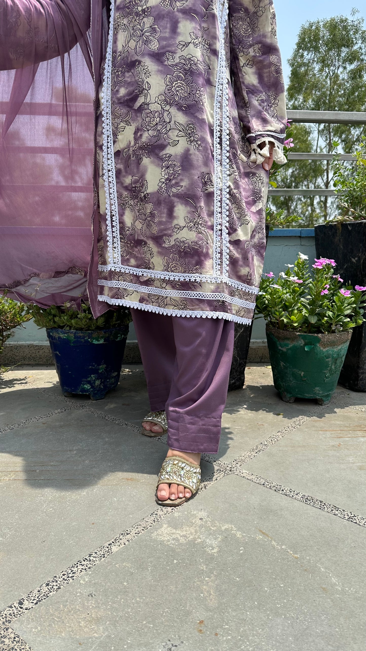 RAYON LACE FARSHI SETS