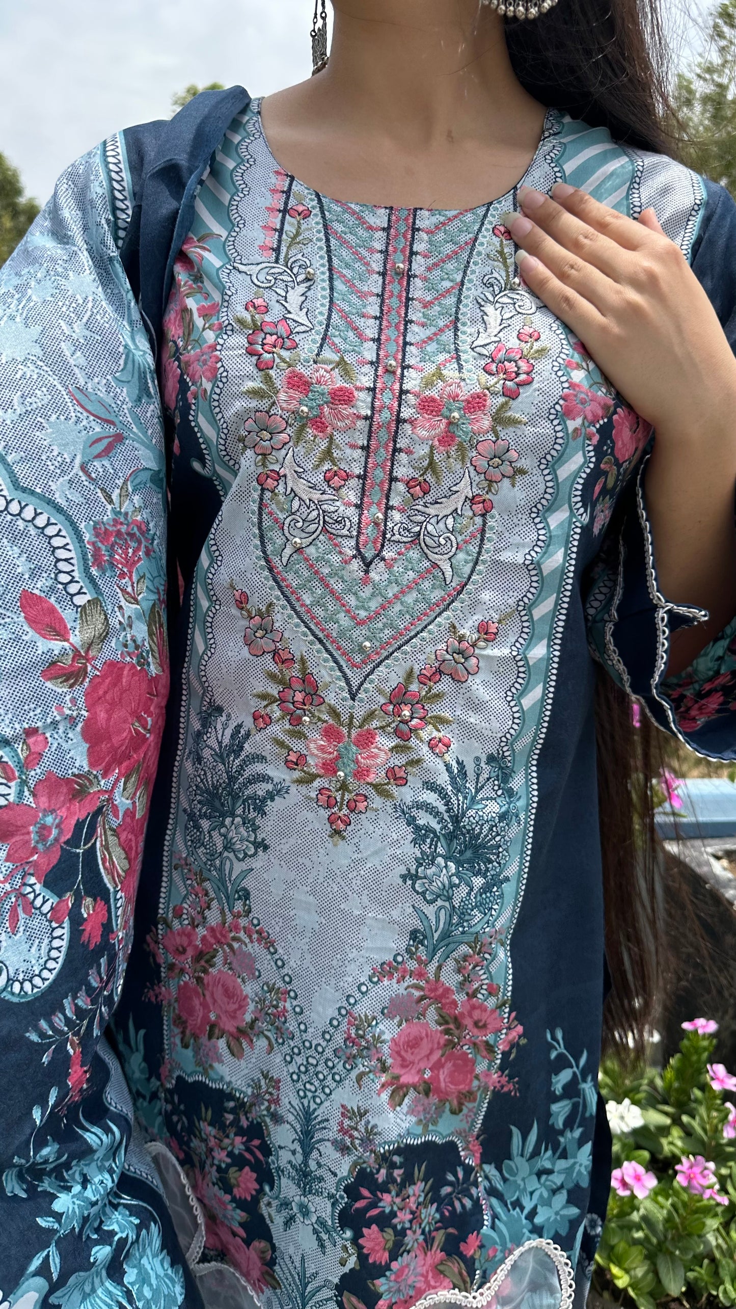INDO COTTON BLUE SET