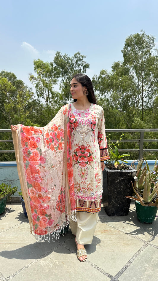 CREAM COTTON SET