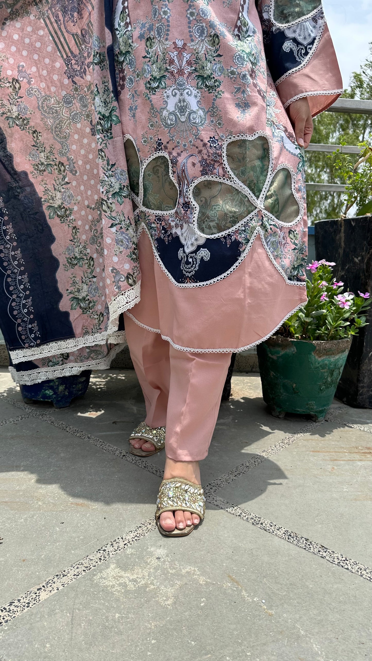 INDO COTTON PEACH SET
