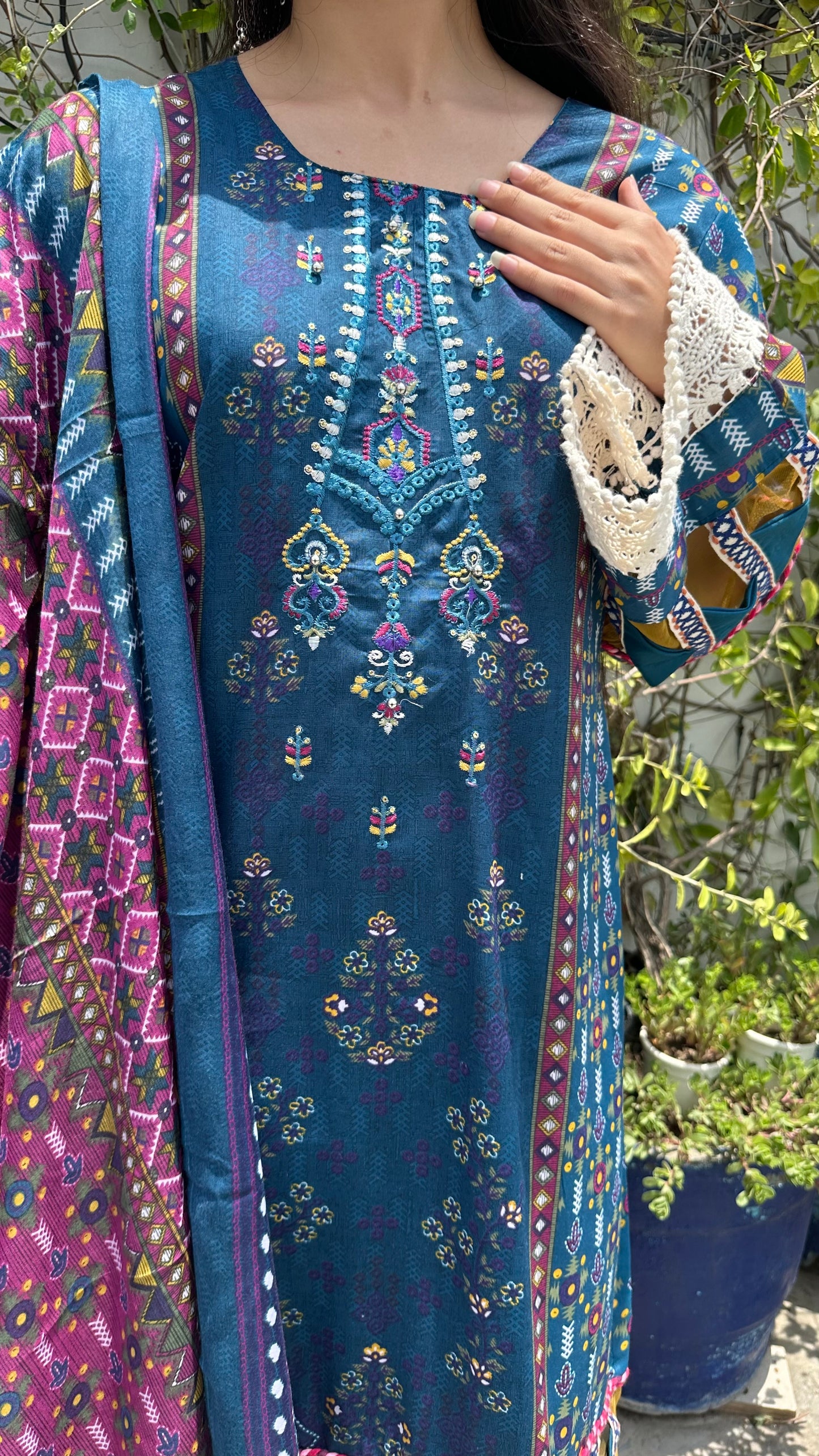 INDO COTTON BLUE SET