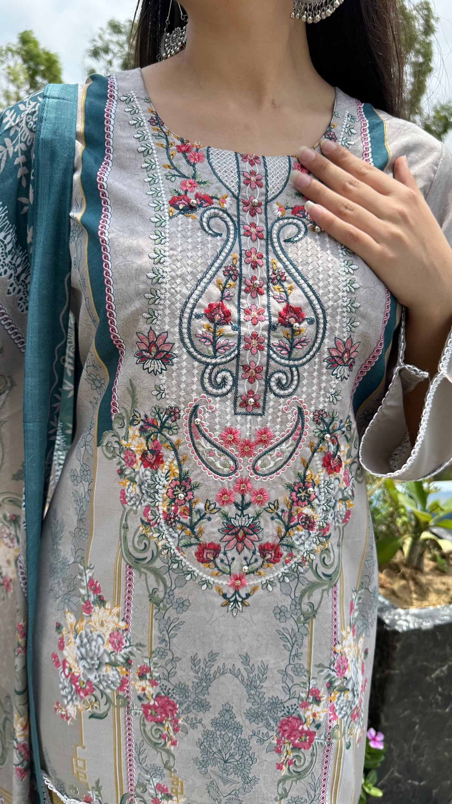 INDO COTTON GREY SET