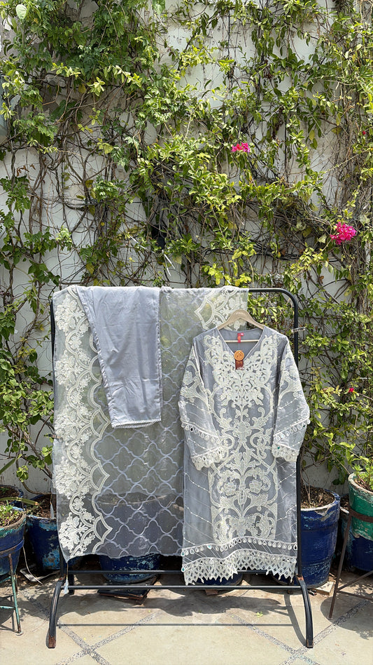 ORGANZA KURTI SET