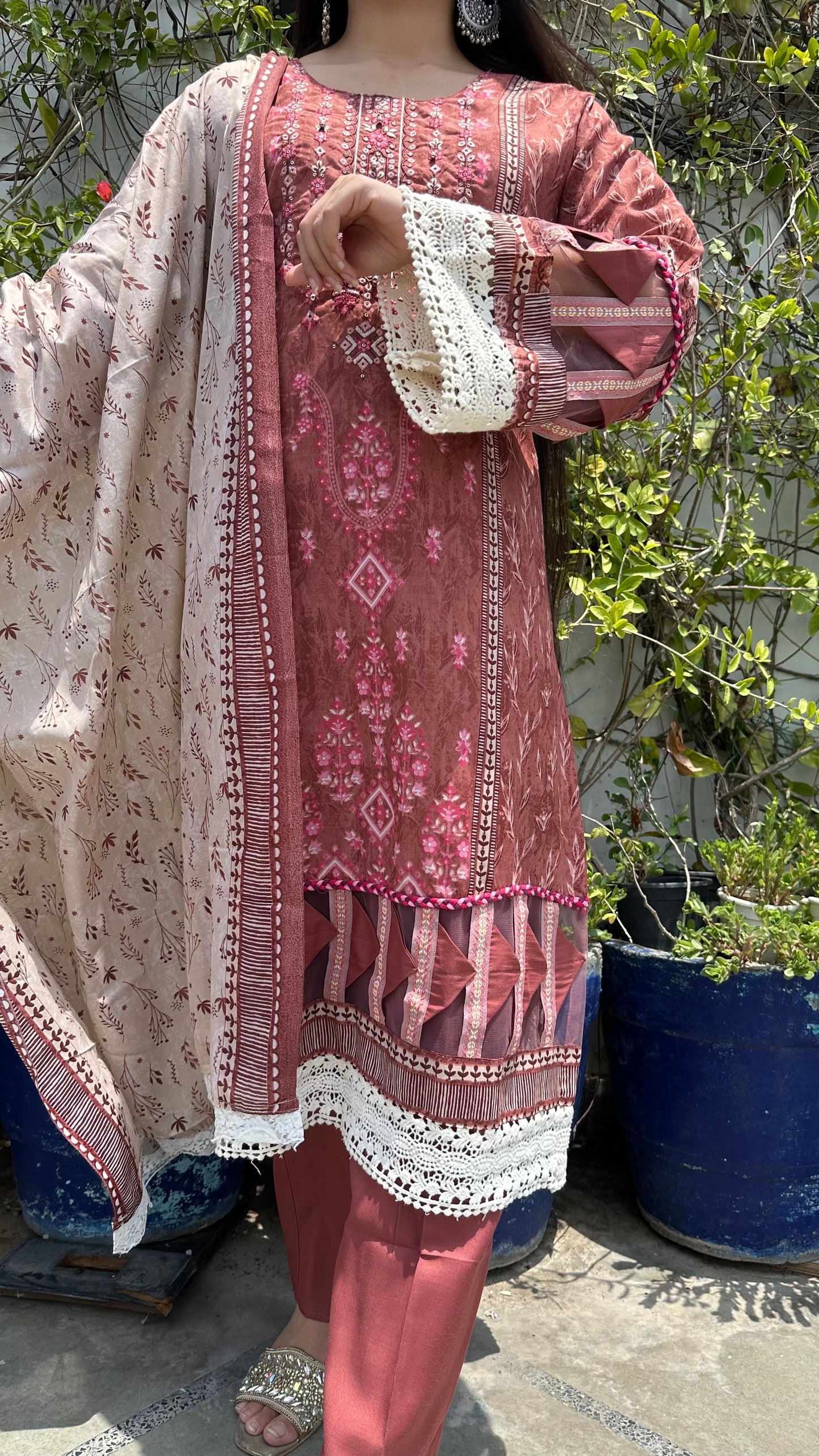 INDO COTTON PEACH SET