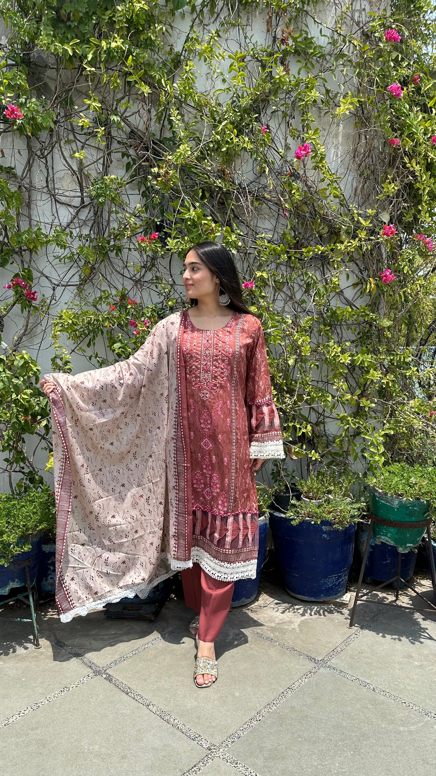 INDO COTTON PEACH SET