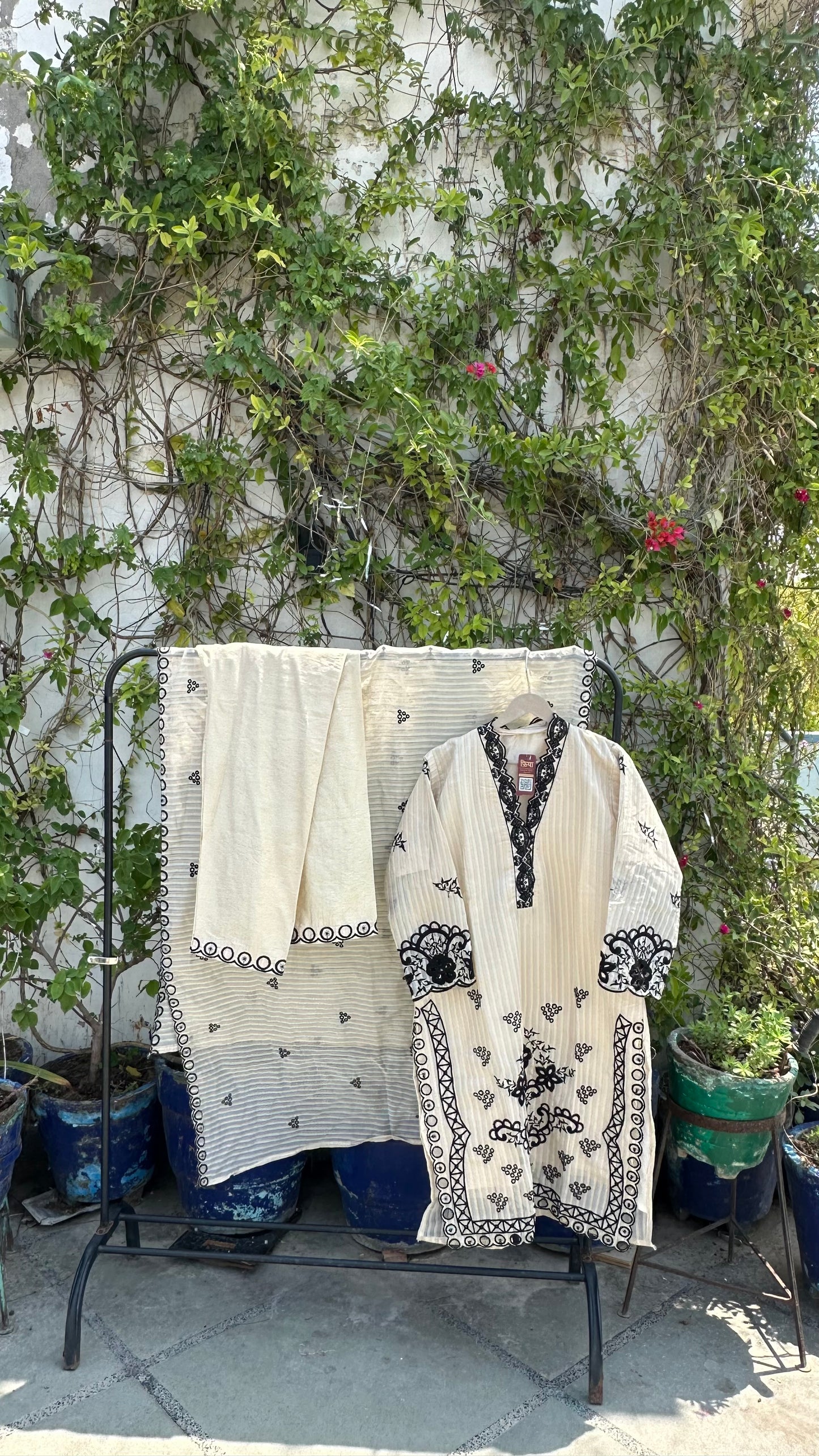 ORGANZA KURTI SET