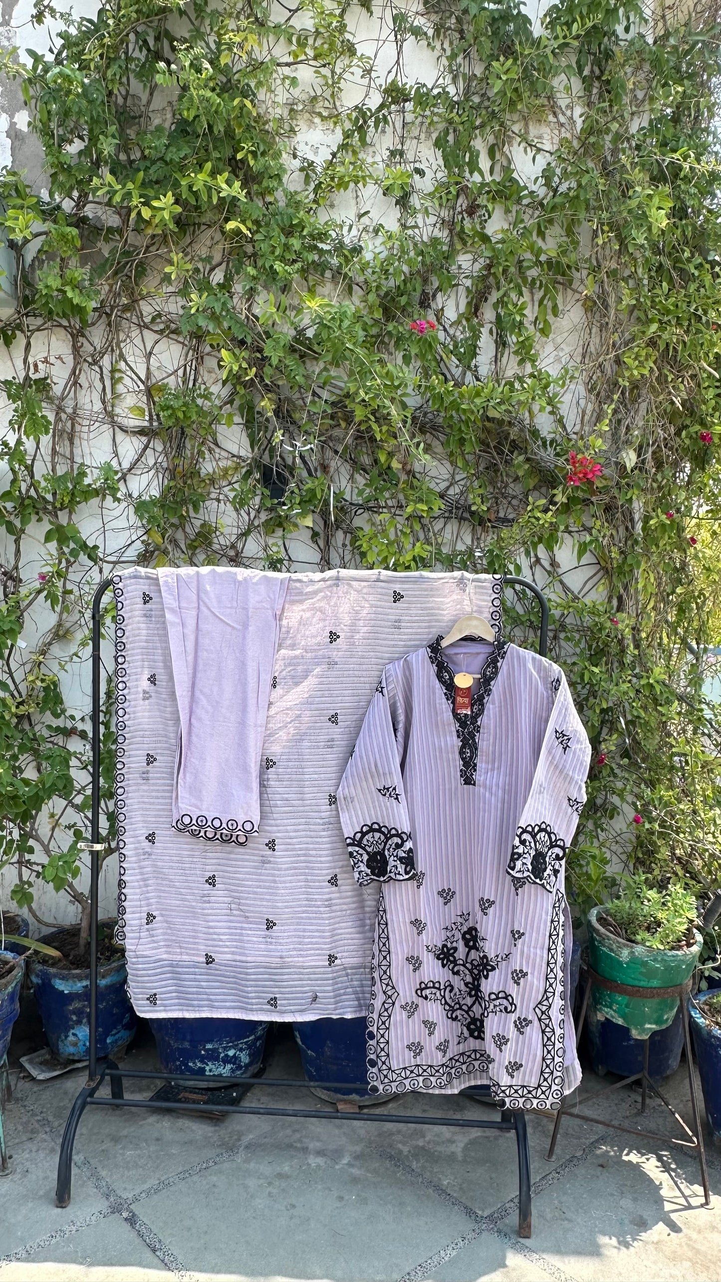 ORGANZA KURTI SET
