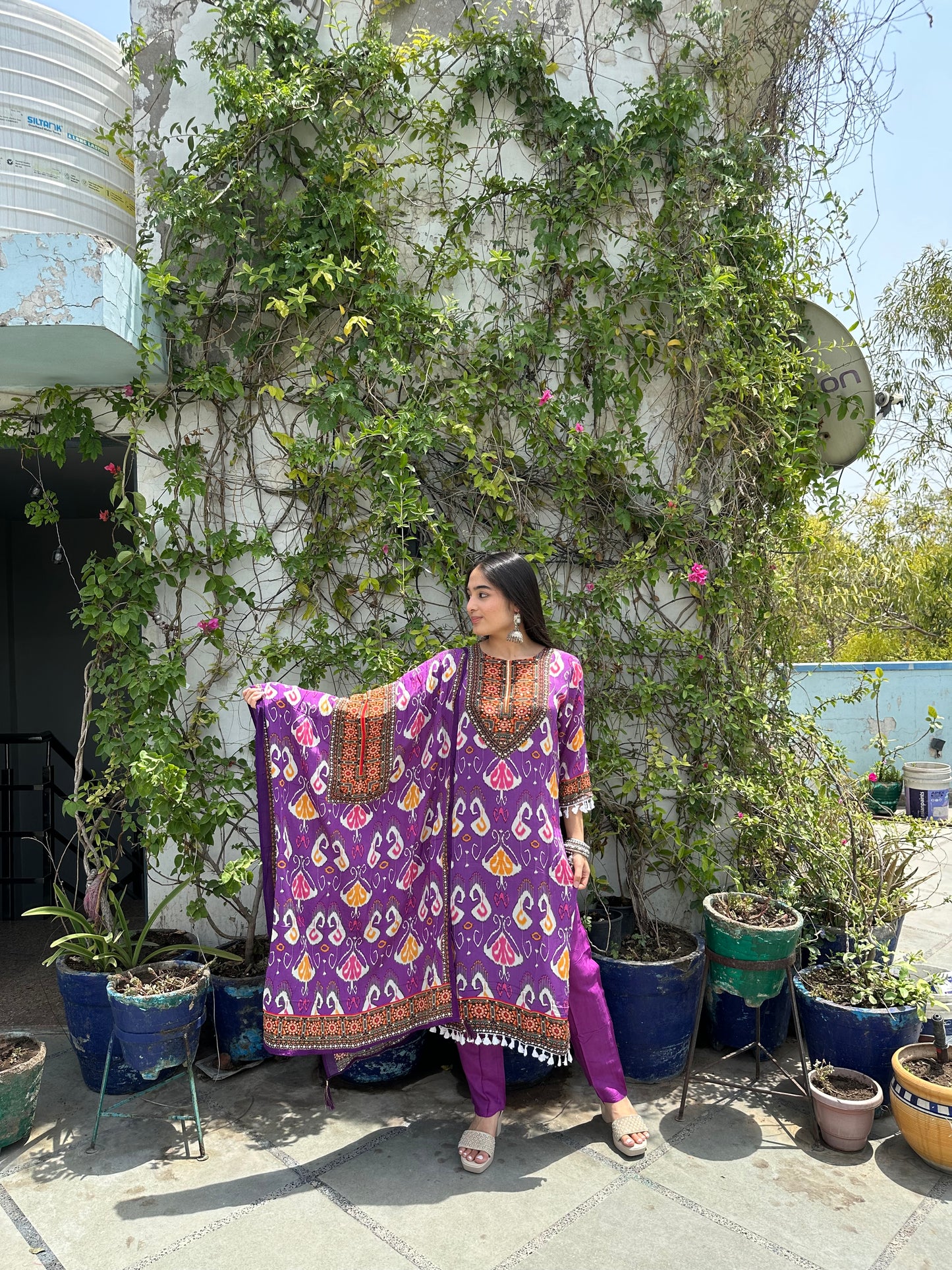 MUSLIN KURTI SET